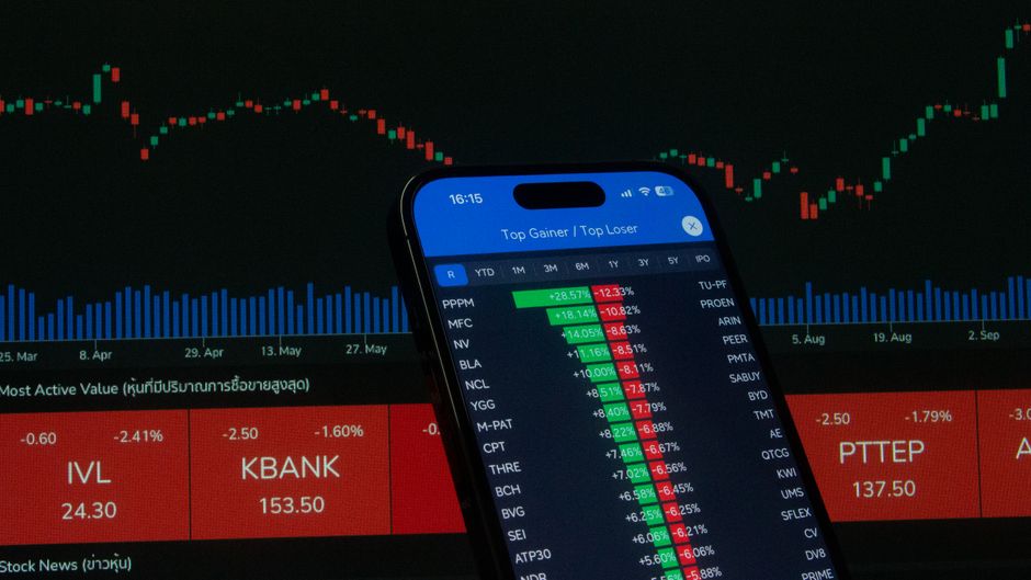 grafik saham melemah