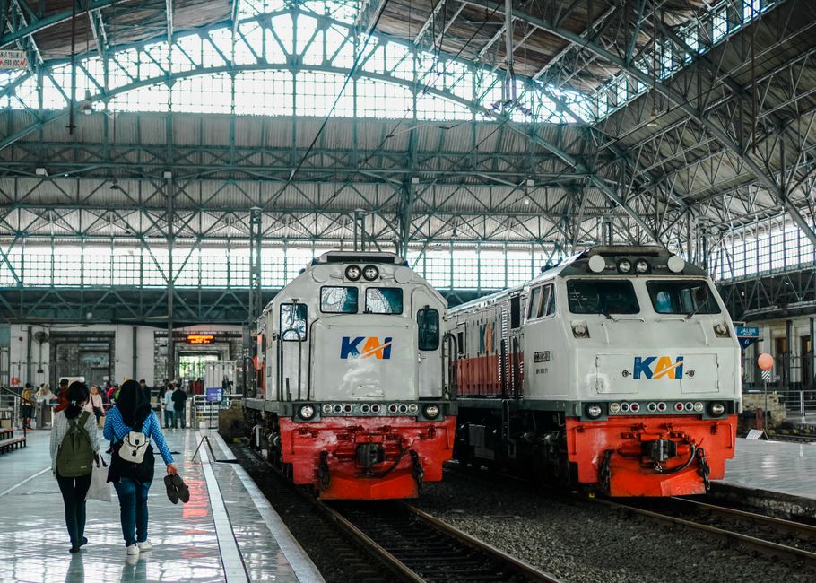 pengunjung menikmati diskon tiket kereta api di KAI EXPO