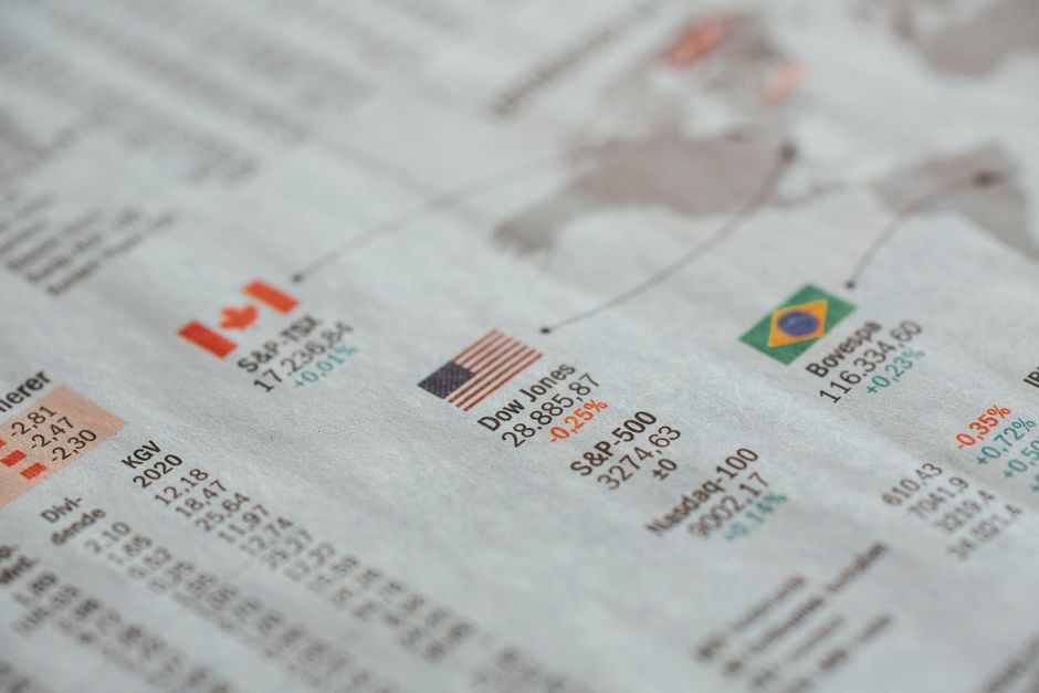 grafik harga saham AS terguncang karena keputusan Kanada